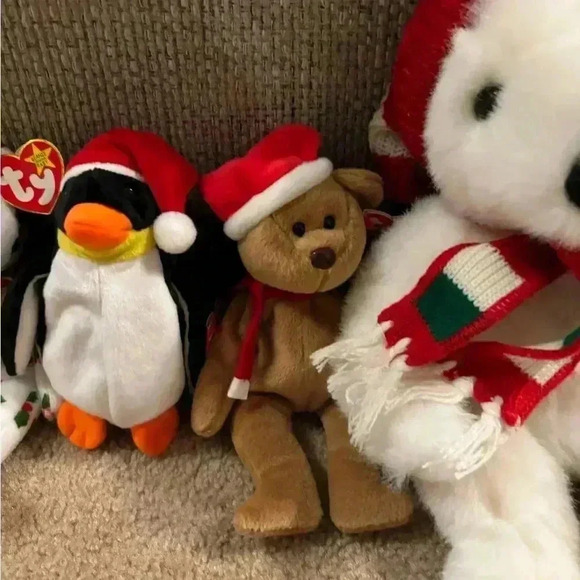 Christmas Beanie Babies Lot Of 5 - Picture 4 of 13